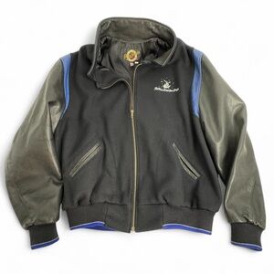 Deben Vintage Custom‎ Wool And Leather Varsity Jacket XL